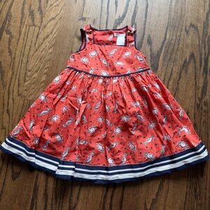 Janie and Jack Red Nautical Kids Dress